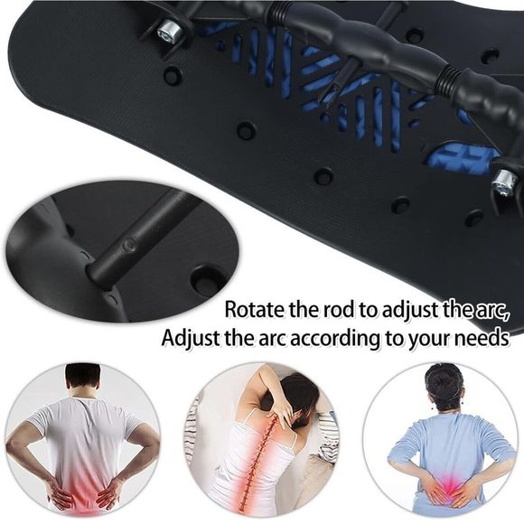 Cileilei Back Stretcher Lower Back Pain Relief Cracker Lumbar Support Massage - Picture 6 of 6
